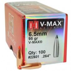 .264/6.5mm 95gr Hornady V-Max (100ct)